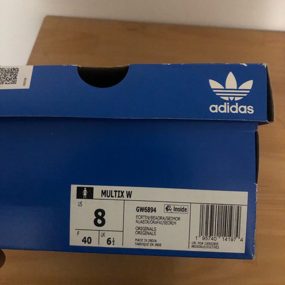 Adidas Cream and Orange Athletic Shoes - Picture 5 of 5